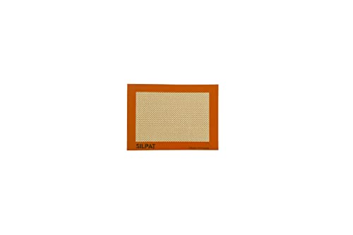 Silpat Premium Non-Stick Silicone Baking Mat, Toaster Oven Size, 7-7/8 x 10-7/8, Tan