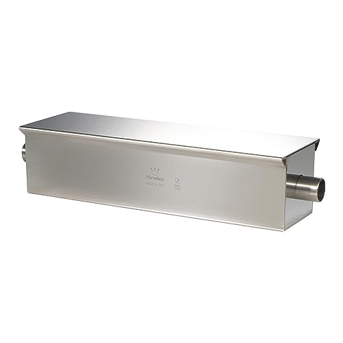 Martellato 30TC51F Heavy Stainless Steel Loaf Mold 30.4 Ounce with Tubular Center to Fill Cake After Baking