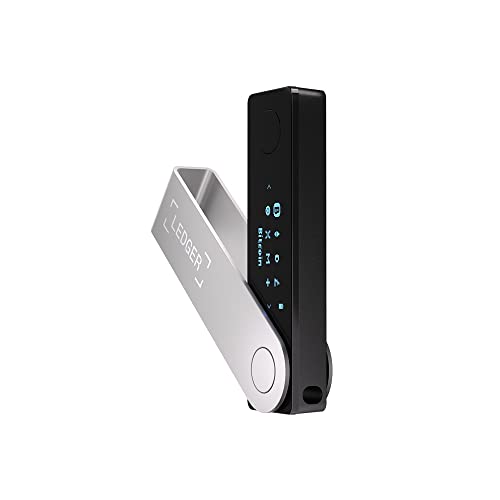 Ledger Nano X (Onyx Black) Crypto Hardware Wallet - Bluetooth - The Best Way to securely Buy, Manage and Grow All Your Digital Assets