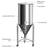 30.4 Gallon Stainless Steel Brew Fermenter Home Brewing Brew Bucket Fermenter With conical base Brewing Equipment