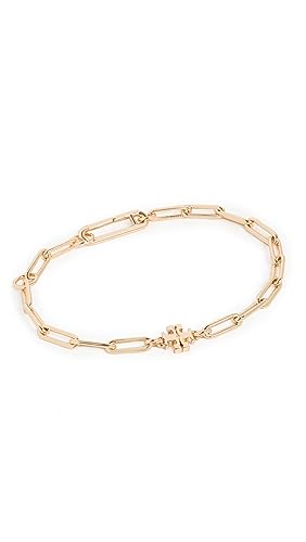 Tory Burch Women's Good Luck Chain Bracelet, Tory Gold, One Size