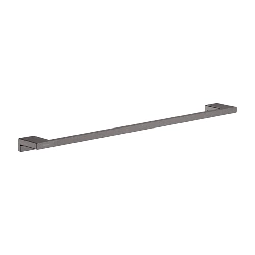 hansgrohe 41747340 AddStoris -Bath Rail -Towel Bar, Brushed Black Chrome