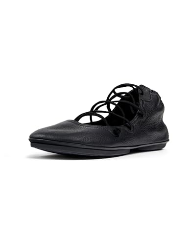 Camper Women's Lace Up Bootie Ankle Boot, Black 029, 8.5