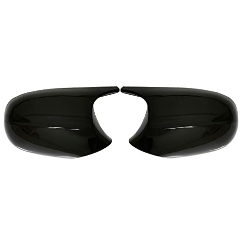 KYYET Gloss Black Compatible with BMW 3 Series E90 E91 2009-2011/ E92 E93 2011-2013 LCI M3 Style Side Wing Mirror Cover Caps