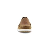 ECCO Men's S Lite Moc Summer Driving Style Loafer, Camel/Cognac Perforated, 7-7. 5