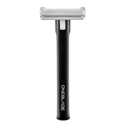 OneBlade ELEMENT Single-Blade Safety Razor, Classic Manual Shaving Razor, Black Aluminum