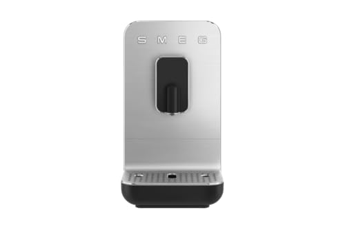Smeg NEW BCC11BLMUS Fully Automatic Espresso Machine,3 preset buttons for Espresso Cappuccino and Coffee Adjustable Grinder for Whole Beans (Matte Black)