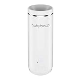 Baby Brezza Superfast Portable Baby Bottle Warmer – 67% Faster - Travel Breastmilk Warmer and Formula Warmer - Safe, Even Heating - Up to 9oz - No Adapters, White