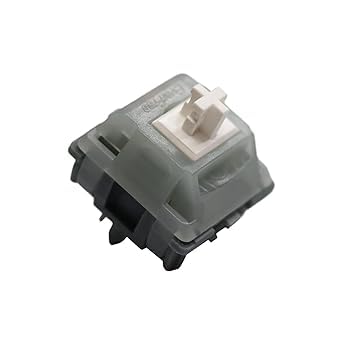 GATERON EF Grayish Mechanical Keyboard Switch, Tactile Type 50gf RGB 5 Pin Hot-swap Factory Pre-lubed for Mechanical Keyboard(110PCS)
