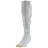 GOLDTOE Men's Ultra Tec Performance Over-The-Calf Athletic Socks, Multipairs, White (3-Pairs), X-Large