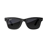 Meta Ray-Ban Smart Glasses, Wayfarer, Matte Black/Polarized Gradient Graphite, Regular