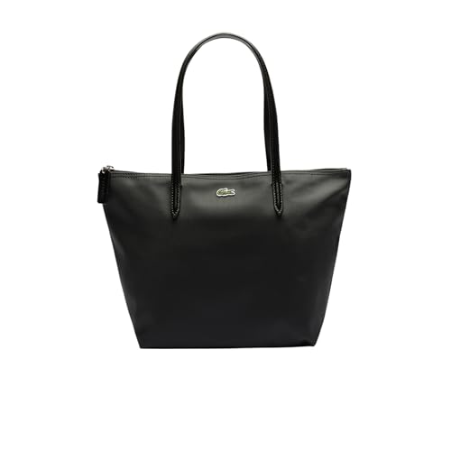 Lacoste Women's L.12.12 Small Concept Shopping Tote Bag, Black, One Size