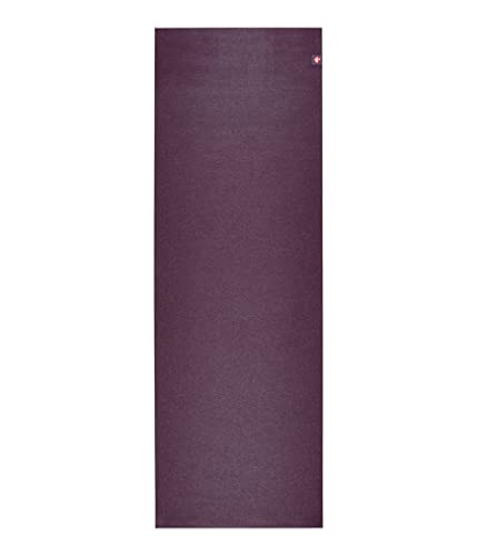 Manduka eKO Superlite Yoga Mat for Travel - Lightweight, Easy to Roll and Fold, Durable, Non Slip Grip, 1.5mm Thick, 71 Inch, Acai Purple, 71" x 24"