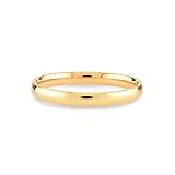 14k 18k Gold 3MM Dome Wedding Band Ring - Classic Comfort Fit His and Her Matching Bands for Custom Engraving