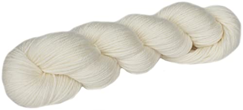 AOYANG Worsted Weight Undyed Yarn 75% Superwash Merino Wool 25% Nylon 100 Gram Skein Sock Yarn 4 Ply (5 Skeins, Undyed Color)