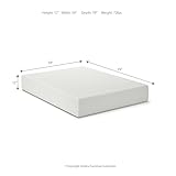 Signature Design by Ashley Queen Size Chime 12 Inch Medium Firm Memory Foam Mattress with Green Tea & Charcoal Gel for Pressure Relief