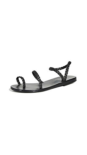 Ancient Greek Sandals Women's Eleftheria Sandals, Black, 10 Medium US
