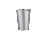 I-MART 16 Pack Stainless Steel Cups, 12 Ounces Pint Cup, Metal Cups for Drinking