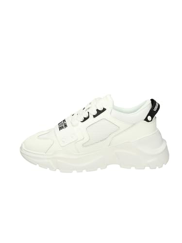 VERSACE JEANS COUTURE Sneaker 78YA3SC4 ZSC55 Color 003 (White - 003, US Footwear Size System, Adult, Men, Numeric, Medium, 8)