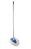 Fuller Brush Dry Mop - Washable Cotton Mop Head with Adjustable Handle - Removes Dust and Dirt from Surfaces and Hard to Reach Areas Doubles as Dusting Mitt Perfect for Home Use