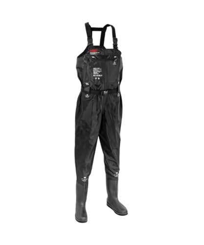 DRESS JAPAN Fishing Chest Waders for Men Women - Waterproof with PVC Boots and Inner Mesh (Size-M (BOOT-8inch))
