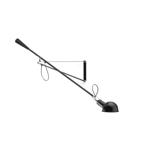 LIFENICEST Long Arm Wall Lamp Black Modern Plug-in Sconces Wall Lighting Adjustable Swing Arm Wall Sconce Wall Mounted Bedside Reading Wall Light for Bedroom Living Room