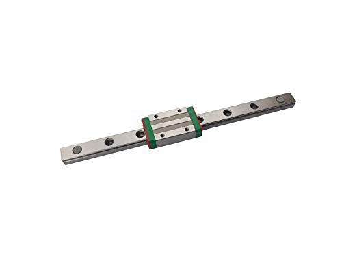 Mssoomm Miniature Linear Sliding Guideway Rail MGN9 MR9 13.78 inch / 350mm with MGN9-H Type Linear Slider Carriage Block for CNC Machine