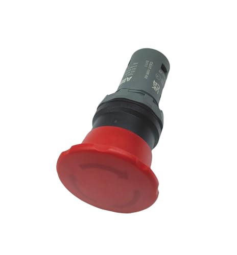 New OEM CE4T-10R-02 Twist Release Emergency Stop Push Button Switch, 2 NC, Red Mushroom 40 mm, 24-300 V