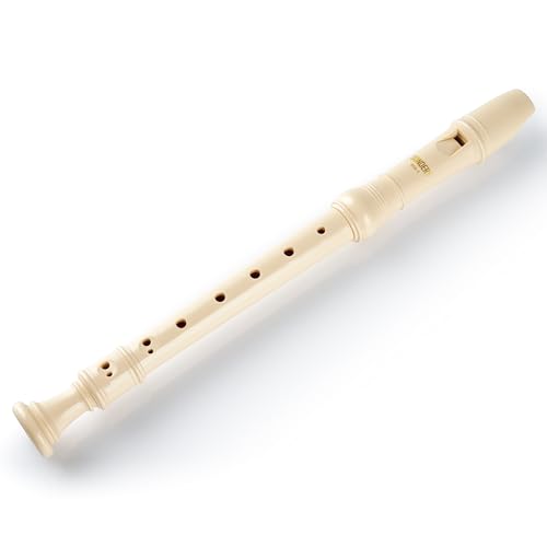 Sondery Soprano Recorder Baroque Fingering Professional Instrument for Advanced Players Rich Full Tone Premium ABS Material Includes Fingering Chart Protective Pouch