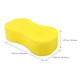 LOGOFUN 12 Pcs Car Wash Sponge Cartoon Bone Shaped All Purpose Sponges Easy Grip Thick Foam Scrubber for Kitchen Bathroom Household Cleaning Supplies - S