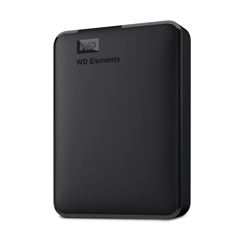 WD 6TB Elements Portable External Hard Drive for Windows, USB 3.2 Gen 1/USB 3.0 for PC & Mac, Plug and Play Ready - WDBHJS0060BBK-WESN