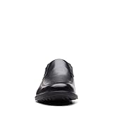 Clarks Men's Whiddon Plain Loafer, Black Leather, 12