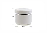 6Pcs 250Ml/8 oz White Empty Plastic Cosmetic Containers With Round Lid For Face Cream DIY Body Scrub Mask Lotion Storage Jar Pot Case