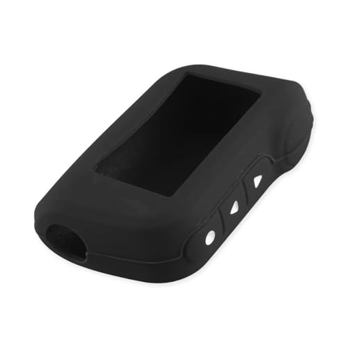 Compatible For Starline A93 A96 A63 Keychain Silicone Cover Key Case A93 LCD Two Way Car Alarm Remote Controller Transmitter(Black)