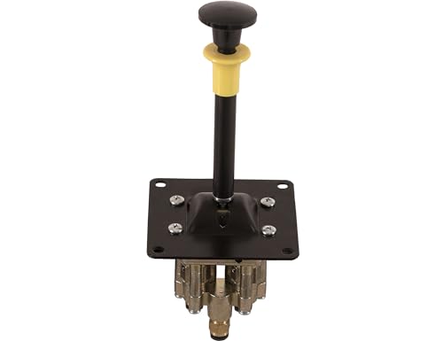 Buyers Products BAV040 4-Way, 3-Position Manual Air Control Valve, Non-Feathering, Locking Neutral Control Only, Pneumatic Air Shift Pump