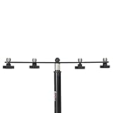 Gator Frameworks 1-to-4 Mic Mount Bar with Standard 5/8-Inch Thread Suitable for Most Microphone Stands Boom Arms (GFWMIC1TO4)