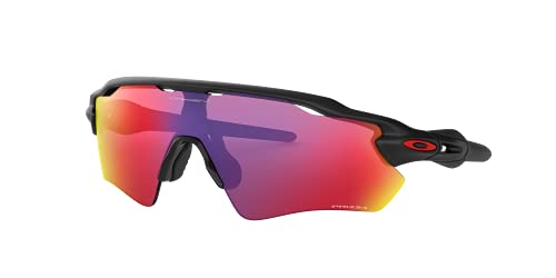 Oakley Men's OO9208 Radar EV Path Rectangular Sunglasses, Matte Black/Prizm Road, 38 mm