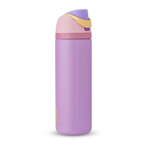 Owala Disney Princess FreeSip Insulated Stainless Steel Water Bottle with Straw for Sports and Travel, BPA-Free Sports Water Bottle, 24 oz, Rapunzel