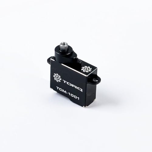 TORQ TCM-1001 Coreless Titanium Gear 7g Micro Digital Precision Servo Design for Mini Z 1/27, 1/28 RC Cars, Compatible with Losi RC Car Micro-B 2WD Brushed Mini RC Buggy 1/24 Scale