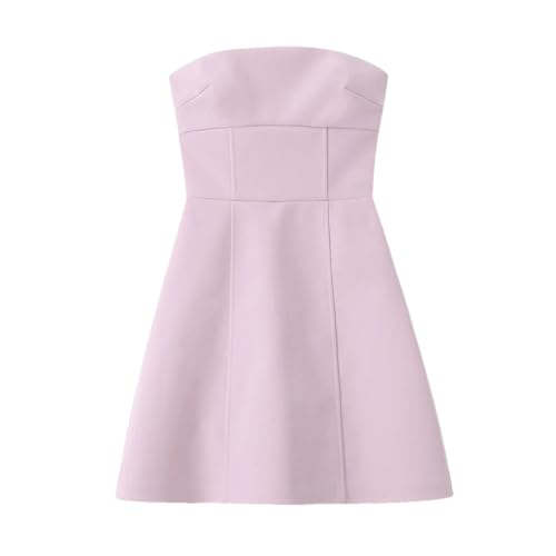 2024 Summer European and American Style Women's Hottie Style Bow-Detailed Tube Top Short Dress pnnrk L