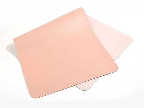 Desk Pad Large, Extended Mouse Mat Large Mouse Pad, Desk Blotter Writing Mat for Laptop/Office/Home, PU Leather Side Waterproof + Suede Side Non-Slip(Pink,70x40cm)