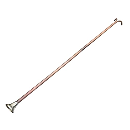 Antique Copper Blow Poke Fireplace Tool 32 Inch, Handmade Fire Blowing Stick Split Type Compact Fire Starter,Fire Blow Stick, Fire Poker Blower Stick, Fire Blower, Stoke Your Fire Easily in Fireplace