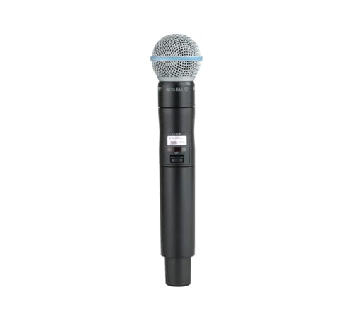 Shure ULXD2/B58 Handheld Transmitter with BETA 58A Vocal Mic Capsule - for use with ULX-D Digital Wireless Microphone Systems, Receiver Sold Separately | G50 Band (ULXD2/B58=-G50)