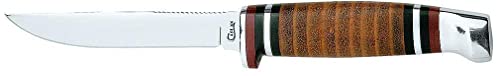 Case WR XX Pocket Knife Fixed Blade Polished Leather Item #379 - (M 3 Finn SS) - Length Closed: 6 1/2 Overall Inches