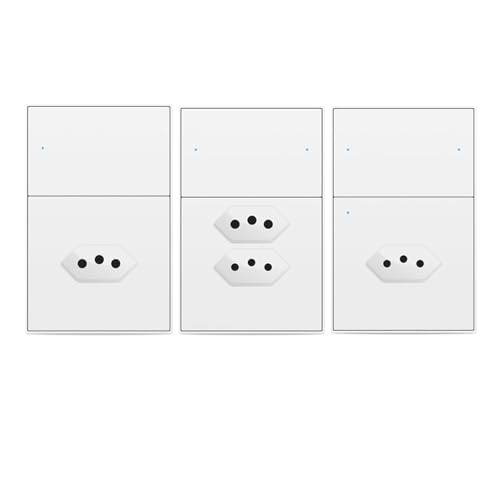 Smart Brazil Socket Switch 10A 20A with Light Switch 20A Outlets Work(ZMO-606-20A)