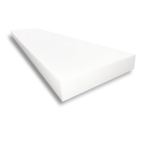 FoamTouch 4" x 24" x 72" Cushion and Upholstery Foam, White