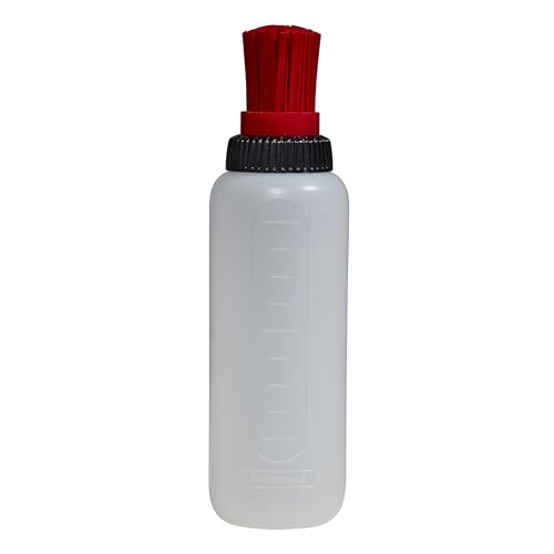 Farberware BBQ Squeeze Bottle Basting Brush Set- Flavorful Cooking Indoors and Outdoors, Markings for Measuring, Dishwasher Safe