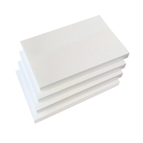 Craft Foam Block 4 Pack - 11x17x1.5 - Polystyrene Foam Rectangle Sheets - For Floral Arrangements, Crafting, Modeling, Art Projects, Sculpting and DIY Projects