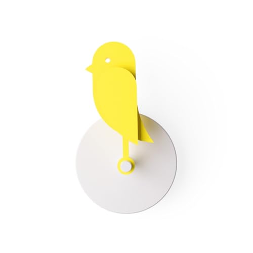 Birdie Design Indoor CO2 Monitor - Air Quality Meter for Home & Office - Promotes Mental & Physical Health - Modern Interior Decor - Reducing Health Risks with Clean Air (Yellow)