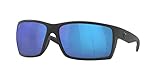 Costa Del Mar REEFTON Rectangular Sunglasses Polarized Full Rim 100% UV Protection Scratch-Resistant Blue Mirror Large Fit Hydrolite Pads Cam Action Hinges